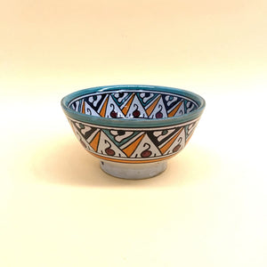 Ensaladera árabe de cerámica verde multicolor 18cm