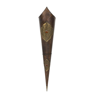 Antorcha árabe de cobre aplique de pared 120cm