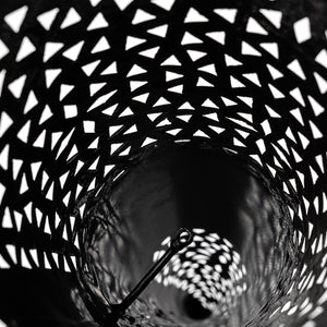 Antorcha marroquí de forja para pared diseño estrellas