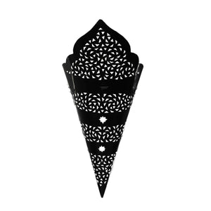 Aplique marroquí de forja calada tres estrellas