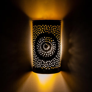 Aplique marroquí de latón dorado estrellas