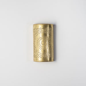 aplique marroquí latón dorado estrellas