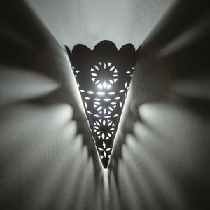 aplique marroquí pared flor charrafa