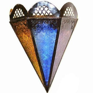 Aplique marroquí Triángulo de Cristal Multicolor