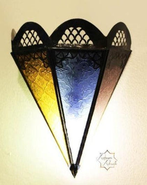 Aplique marroquí Triángulo de Cristal Multicolor