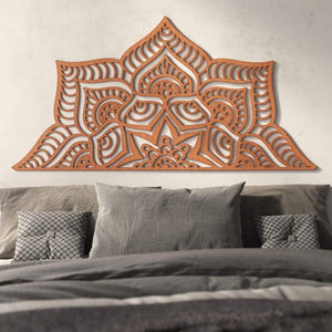 Cabecero árabe de cama 160cm - celosía de madera diseño Warda