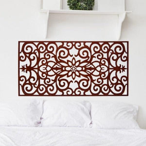 Cabecero de Cama Floral Barroco - Celosía de Madera - 160x80cm