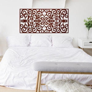 Cabecero de Cama Floral Barroco - Celosía de Madera - 160x80cm