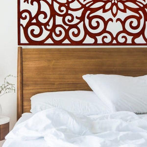 Cabecero de Cama Floral Barroco - Celosía de Madera - 160x80cm