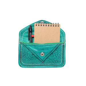 Cartera marroquí de cuero natural Boulemane