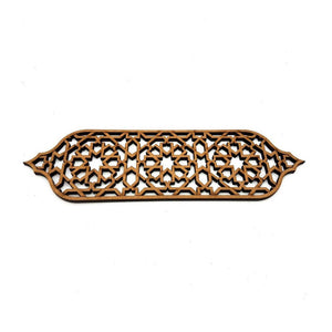 Celosia andalusi de madera - Diseño Arabesque - 30x10cm