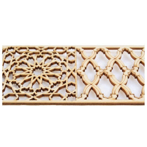 Celosía Árabe de Madera Calada - Modelo 10