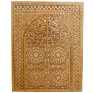 Celosía árabe de madera decorativa - Puerta de Arrayanes