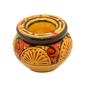 Cenicero árabe de cerámica labrada 4 colores
