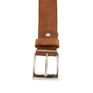 Cinturón de cuero natural marrón claro