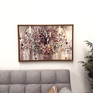 cuadro árbol multicolor salón