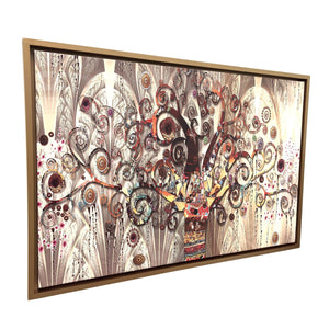 cuadro multicolor árbol moderno