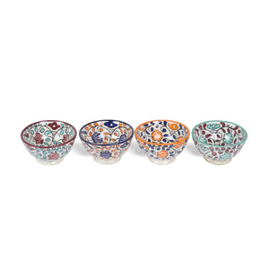 Cuenco árabe de cerámica floral