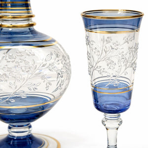 decantador azul detalle