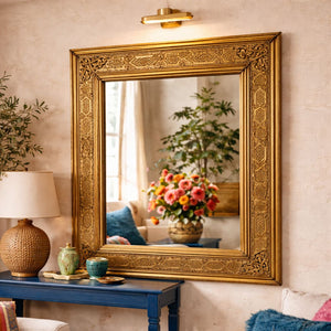 espejo árabe alpaca dorado Ourika salon