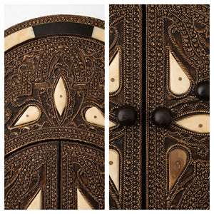 espejo árabe hueso Bou Regreg detalle