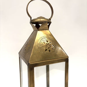 farol árabe de cobre KBD5 estrella