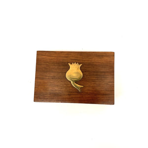 Joyero de madera tapizado souvenir Granada planta