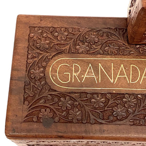 Juego de 3 joyeros de madera detalles