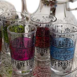 Juego de 6 vasos árabes de té