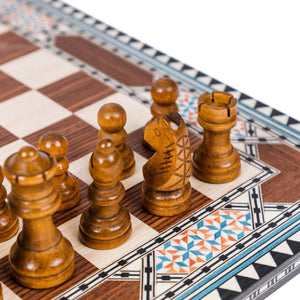 Juego de Ajedrez de taracea granadina