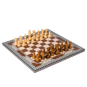 Juego de Ajedrez de taracea granadina