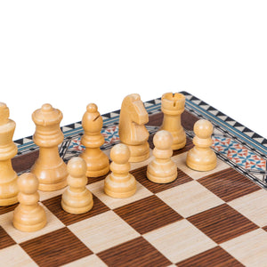 Juego de Ajedrez de taracea granadina