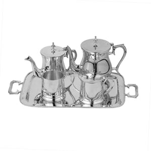 Juego de Té Árabe de Níquel Plateado