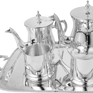 Juego de Té Árabe de Níquel Plateado
