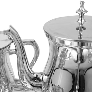 Juego de Té Árabe de Níquel Plateado
