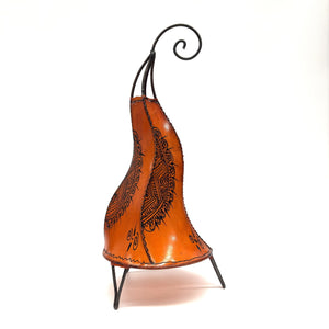 lámpara marroquí gallo naranja 50cm