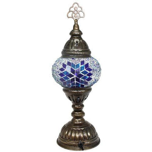 Lámpara turca de mesa con cristal de mosaico - Nº1 Asrak