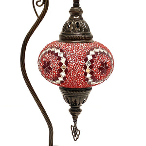 Lámpara turca de mesa estrella roja N3