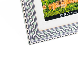 Marco portafotos de taracea granadina