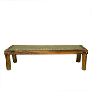 Mesa Árabe Rústica de Madera y Hierro