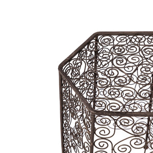 Mesa marroquí auxiliar de hierro