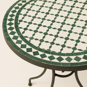 mesa mosaico 60cm verde