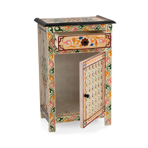 Mesita de noche árabe beige musharabi