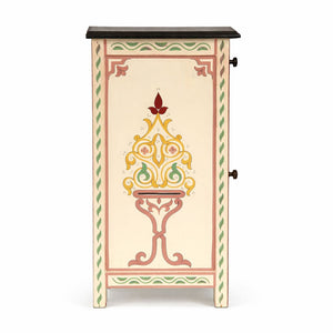 mesita de noche marroqui beige perfil