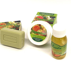 Pack Higo Chumbo Cosmética Árabe - Aceite + Crema + Jabón