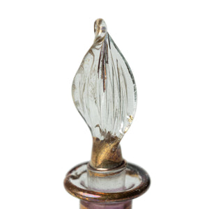 Perfumero árabe de cristal soplado 8cm Gold