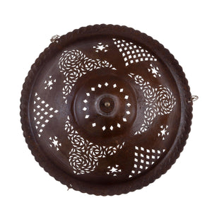Plafón marroquí marrón de forja calada 40cm