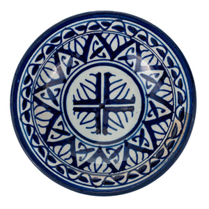 Plato marroquí de cerámica de Fes Bahaztu 18cm
