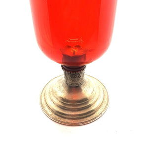 Portavelas Marroquí de Cristal y Alpaca XL