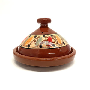 Tagine bereber esmaltado pintado